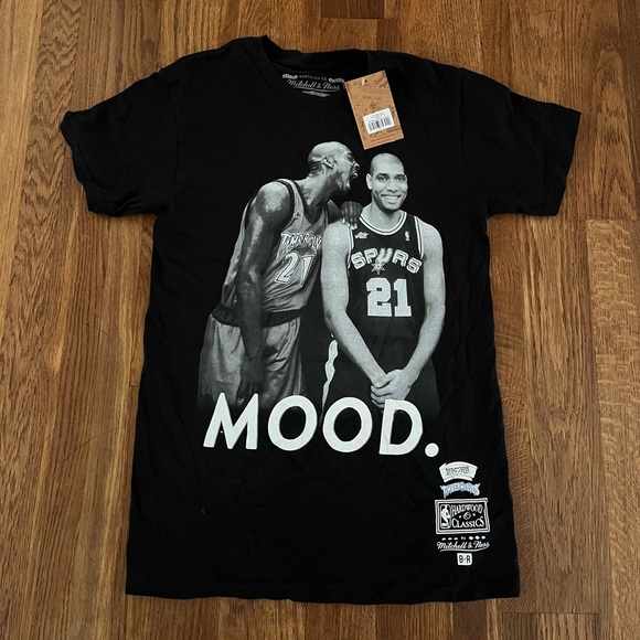 Mitchell & Ness Other - Mitchell & Ness x Bleacher Report Tim Duncan Kevin Garnett Tee NBA “Mood” Sz S